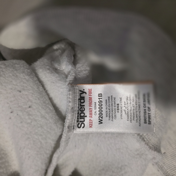 Superdry Light Gray and Dark Green Women's Hoodie - Picture 7 of 9